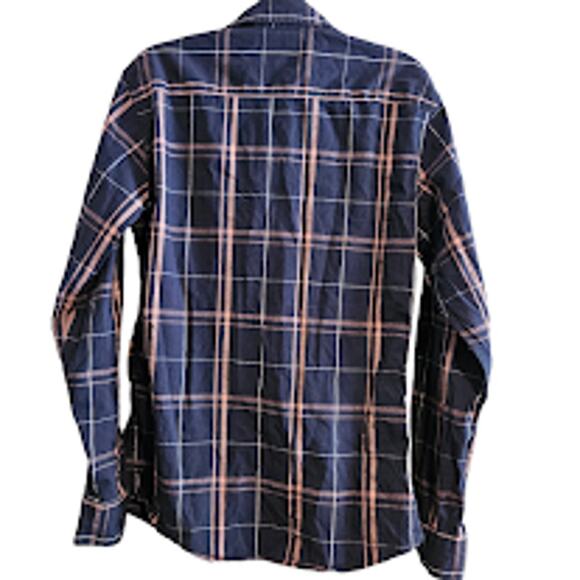 Size Small Wrangler Flex for comfort Dark blue/Pink button up - Picture 3 of 7